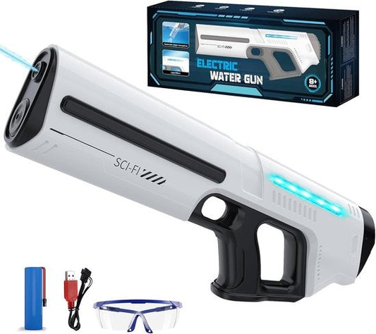 Waterpistool elektrisch - Automatisch waterpistool - Zomer speelgoed - Watergevecht - Super Soaker - Oplaadbaar waterpistool - Kinderplezier - Waterpret - Strand speelgoed - Tuinspeelgoed - Elektrisch speelgoed - Waterbattle - Outdoor fun - Vakanties