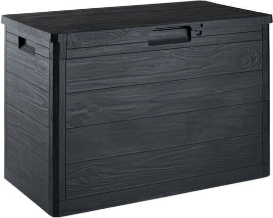 Toomax - Hars opbergdoos 160 liter grijs Woody's 77,5 x 44,5 x 52,7 cm